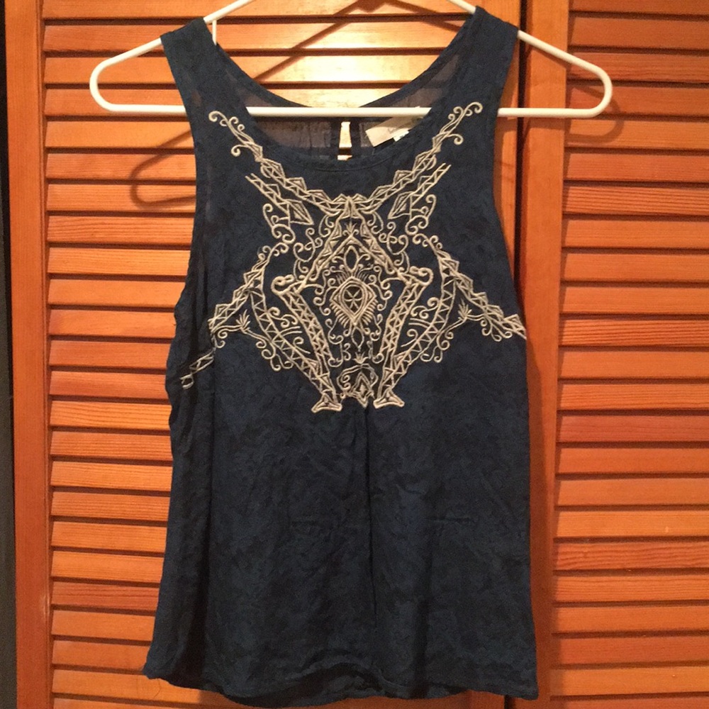 Blue tank top